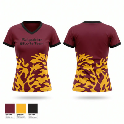 Salpointe E-Sports Team Women's Short Sleeve V-neck Shirt - 1