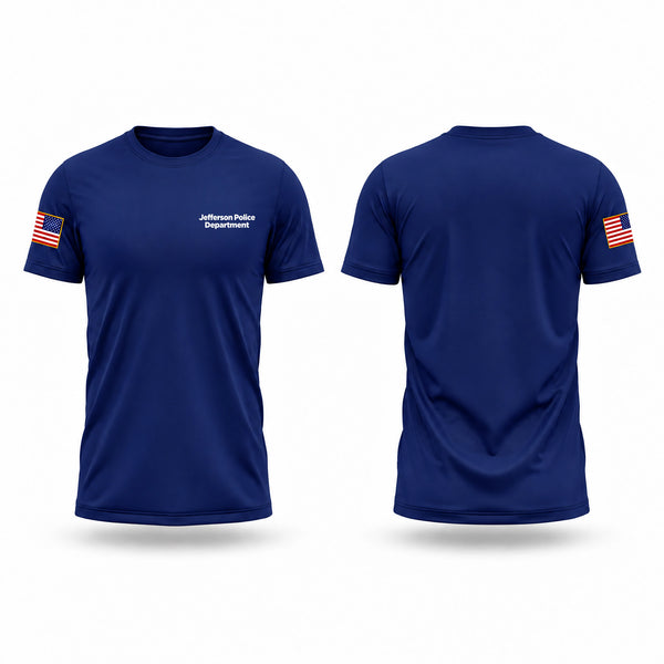 Short Sleeve Performance Shirt, Jefferson Police Department, Police, Teamtime, Team time, sublimation, custom sports apparel, team uniforms, spirit wear, spiritwear, sports uniforms, custom shirts, team store, custom team store, fundraiser sports, apparel fundraiser