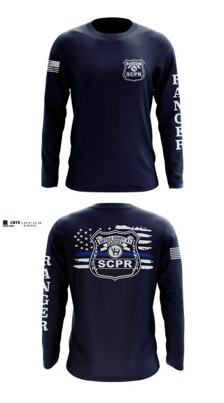 Long Sleeve Performance Shirt, Suffolk County Park Rangers, Police, Teamtime, Team time, sublimation, custom sports apparel, team uniforms, spirit wear, spiritwear, sports uniforms, custom shirts, team store, custom team store, fundraiser sports, apparel fundraiser