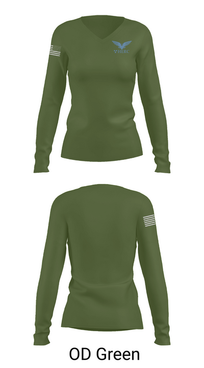 Herc Services 63879409 Women's Long Sleeve V-neck Shirt - 57