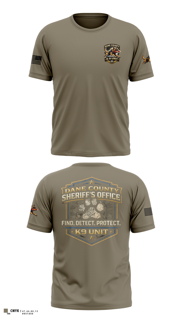 Short Sleeve Performance Shirt, Dane County K9, Police, Teamtime, Team time, sublimation, custom sports apparel, team uniforms, spirit wear, spiritwear, sports uniforms, custom shirts, team store, custom team store, fundraiser sports, apparel fundraiser