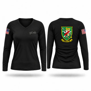 Womens Long Sleeve Vneck Shirt, Vmmfa-121, Marines, Teamtime, Team time, sublimation, custom sports apparel, team uniforms, spirit wear, spiritwear, sports uniforms, custom shirts, team store, custom team store, fundraiser sports, apparel fundraiser
