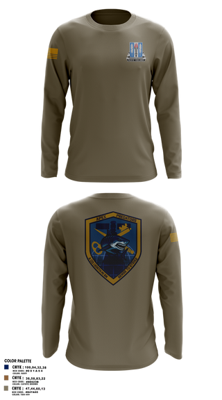 Long Sleeve Performance Shirt, Alpha Company, 205th MI BN, Army, Teamtime, Team time, sublimation, custom sports apparel, team uniforms, spirit wear, spiritwear, sports uniforms, custom shirts, team store, custom team store, fundraiser sports, apparel fundraiser