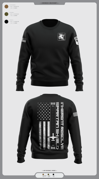 Crew Neck Sweatshirt, Jet Det, Army, Teamtime, Team time, sublimation, custom sports apparel, team uniforms, spirit wear, spiritwear, sports uniforms, custom shirts, team store, custom team store, fundraiser sports, apparel fundraiser