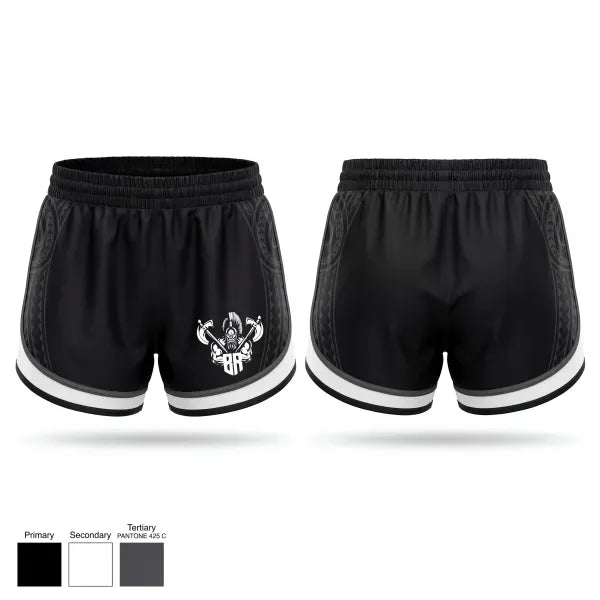 Womens Shorts, Barbarians Hawaii, Rugby, Teamtime, Team time, sublimation, custom sports apparel, team uniforms, spirit wear, spiritwear, sports uniforms, custom shirts, team store, custom team store, fundraiser sports, apparel fundraiser