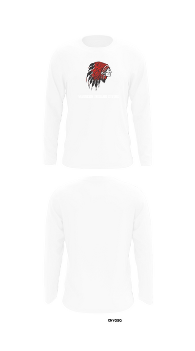 Wauseon Indians Diving 85671842 Long Sleeve Performance Shirt 8