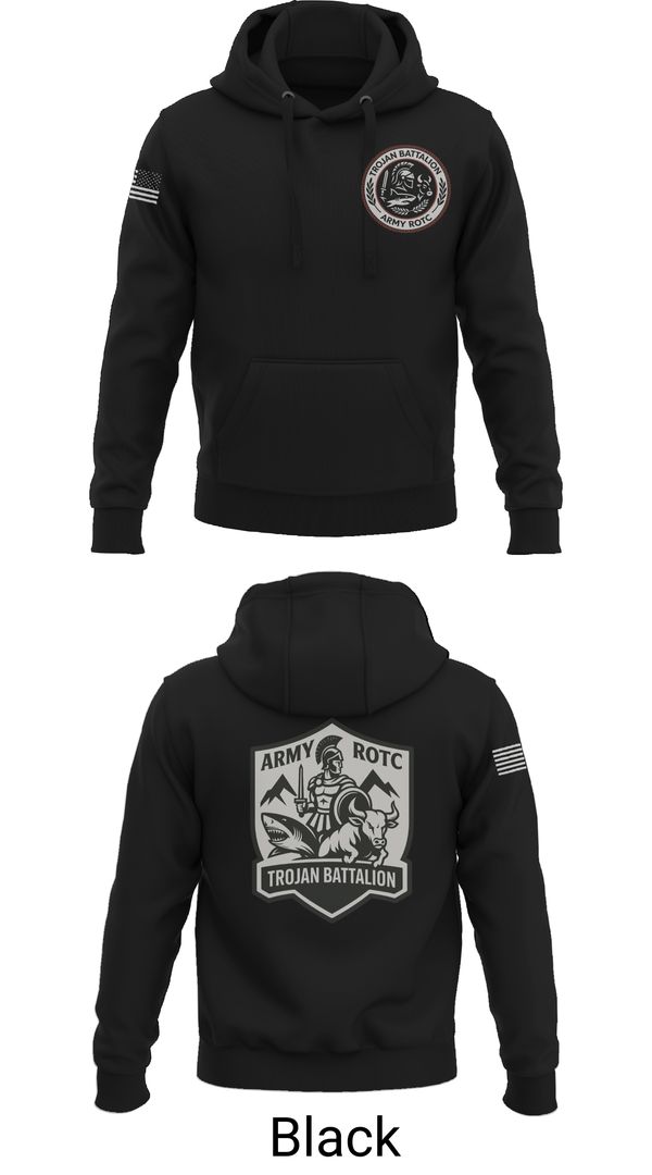 Hoodie, Trojan Battalion, Army, Teamtime, Team time, sublimation, custom sports apparel, team uniforms, spirit wear, spiritwear, sports uniforms, custom shirts, team store, custom team store, fundraiser sports, apparel fundraiser