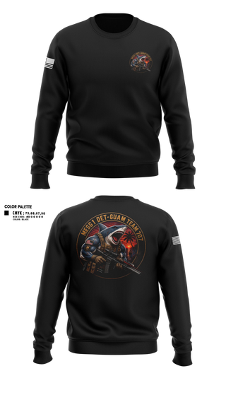 Crew Neck Sweatshirt, MESG1 DET-GUAM COMMAND SHIRT, Navy, Teamtime, Team time, sublimation, custom sports apparel, team uniforms, spirit wear, spiritwear, sports uniforms, custom shirts, team store, custom team store, fundraiser sports, apparel fundraiser