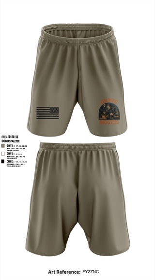 Athletic Shorts With Pockets, , Army, Teamtime, Team time, sublimation, custom sports apparel, team uniforms, spirit wear, spiritwear, sports uniforms, custom shirts, team store, custom team store, fundraiser sports, apparel fundraiser