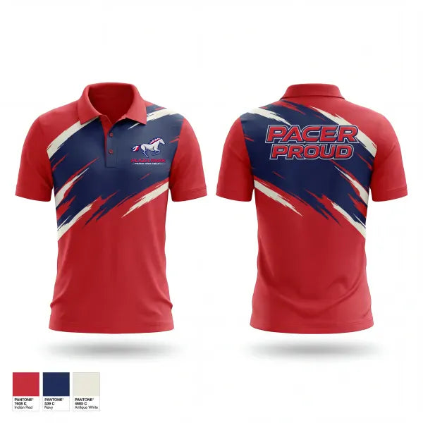 Short Sleeve Performance Polo, Plaza Park, Track & Field, Teamtime, Team time, sublimation, custom sports apparel, team uniforms, spirit wear, spiritwear, sports uniforms, custom shirts, team store, custom team store, fundraiser sports, apparel fundraiser