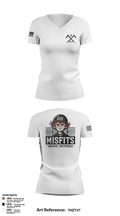 CAT 215 64417206 Women's Short Sleeve V-neck Shirt - 5