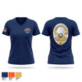 Seaside Police Department Women's Short Sleeve V-neck Shirt - 1