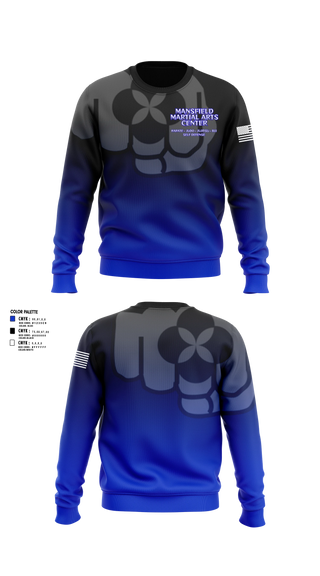 Crew Neck Sweatshirt, Mansfield Martial Arts Center, , Teamtime, Team time, sublimation, custom sports apparel, team uniforms, spirit wear, spiritwear, sports uniforms, custom shirts, team store, custom team store, fundraiser sports, apparel fundraiser