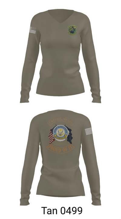 HC11 32248393 Women's Long Sleeve V-neck Shirt - 72