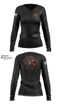 MESG-1 DET GUAM TEAM 707 33362717 Women's Long Sleeve V-neck Shirt - 13