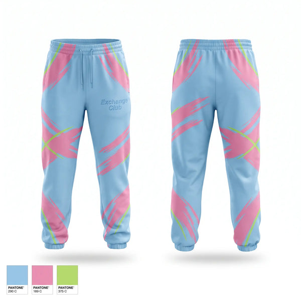 Sweatpants, Exchange Club, Baseball, Teamtime, Team time, sublimation, custom sports apparel, team uniforms, spirit wear, spiritwear, sports uniforms, custom shirts, team store, custom team store, fundraiser sports, apparel fundraiser
