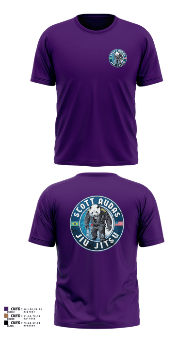 Scott Audas Jiu Jitsu 35907331 Short Sleeve Rash Guard Shirt - 2