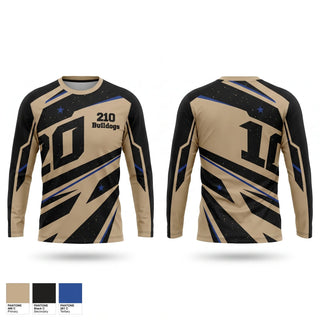 Long Sleeve Performance Shirt, 210 Bulldogs, Baseball, Teamtime, Team time, sublimation, custom sports apparel, team uniforms, spirit wear, spiritwear, sports uniforms, custom shirts, team store, custom team store, fundraiser sports, apparel fundraiser
