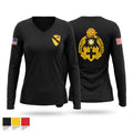2-5 Cav Lancers Women's Long Sleeve V-neck Shirt - 1