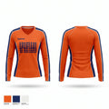 Spartans Women's Long Sleeve V-neck Shirt - 1