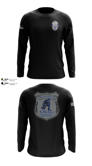 Long Sleeve Performance Shirt, LEO Support Foundation, Police, Teamtime, Team time, sublimation, custom sports apparel, team uniforms, spirit wear, spiritwear, sports uniforms, custom shirts, team store, custom team store, fundraiser sports, apparel fundraiser