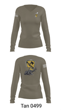 3227 aircav 53479323 Women's Long Sleeve V-neck Shirt - 77
