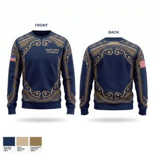 Crew Neck Sweatshirt, Granite Canon Fire Rescue, Fire Department, Teamtime, Team time, sublimation, custom sports apparel, team uniforms, spirit wear, spiritwear, sports uniforms, custom shirts, team store, custom team store, fundraiser sports, apparel fundraiser