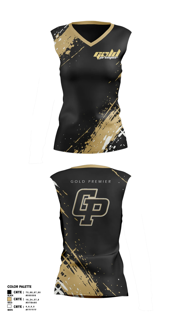 Sleeveless Performance Shirt, Gold Premier, Softball, Teamtime, Team time, sublimation, custom sports apparel, team uniforms, spirit wear, spiritwear, sports uniforms, custom shirts, team store, custom team store, fundraiser sports, apparel fundraiser