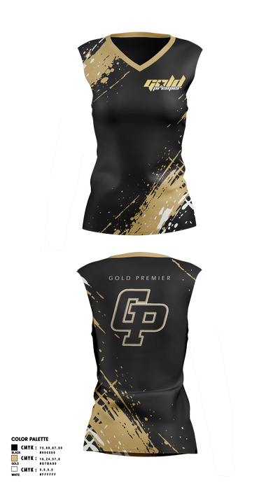 Gold Premier 34986968 Sleeveless Performance Shirt - 3