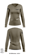 12 CABS 85132731 Women's Long Sleeve V-neck Shirt - 102