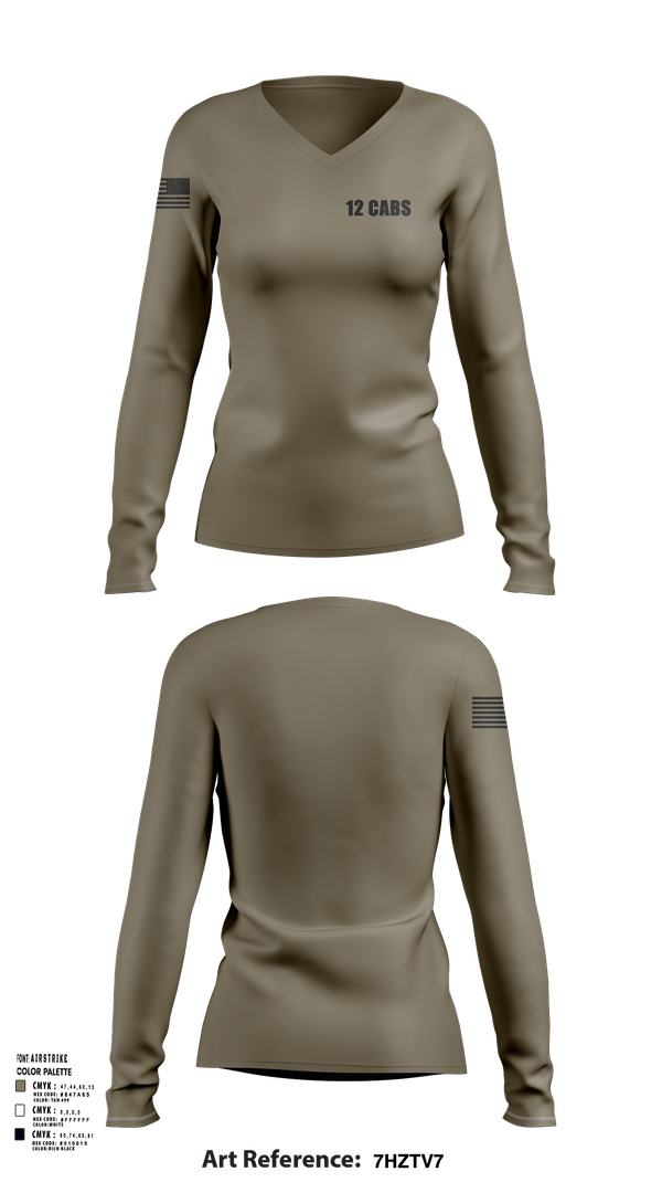 Womens Long Sleeve Vneck Shirt, 12 CABS, , Teamtime, Team time, sublimation, custom sports apparel, team uniforms, spirit wear, spiritwear, sports uniforms, custom shirts, team store, custom team store, fundraiser sports, apparel fundraiser