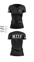Major Theft Task Force Women's Short Sleeve V-neck Shirt - 100