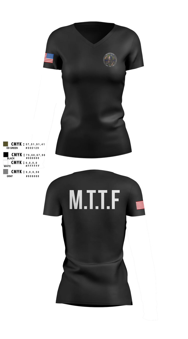Womens Short Sleeve Vneck Shirt, Major Theft Task Force, Police, Teamtime, Team time, sublimation, custom sports apparel, team uniforms, spirit wear, spiritwear, sports uniforms, custom shirts, team store, custom team store, fundraiser sports, apparel fundraiser