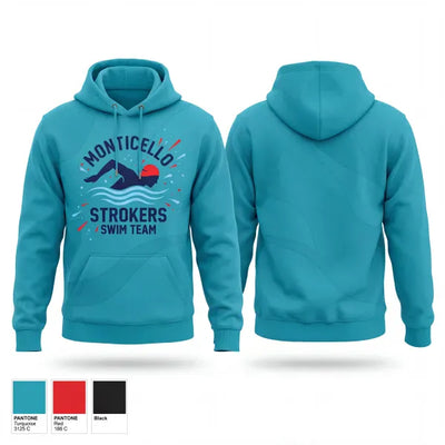 Monticello Strokers Swim Team 92498352 Hoodie - 2