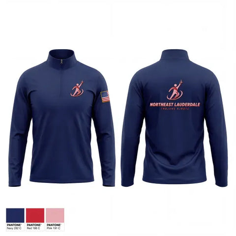 Windbreaker, Northeast Lauderdale Trojans NJROTC, Navy, Teamtime, Team time, sublimation, custom sports apparel, team uniforms, spirit wear, spiritwear, sports uniforms, custom shirts, team store, custom team store, fundraiser sports, apparel fundraiser