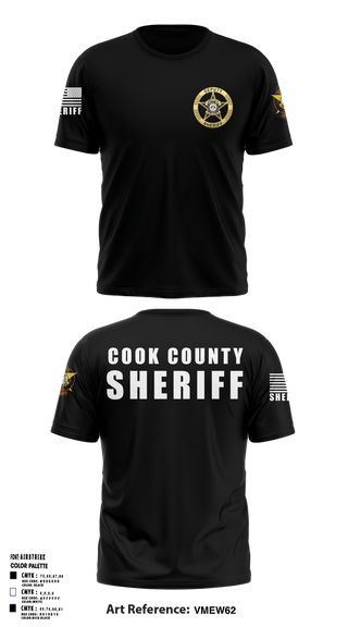 Short Sleeve Performance Shirt, Cook County Sheriff’s Office, Police, Teamtime, Team time, sublimation, custom sports apparel, team uniforms, spirit wear, spiritwear, sports uniforms, custom shirts, team store, custom team store, fundraiser sports, apparel fundraiser