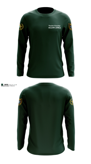 Long Sleeve Performance Shirt, Taylor County Sheriff’s Office, Police, Teamtime, Team time, sublimation, custom sports apparel, team uniforms, spirit wear, spiritwear, sports uniforms, custom shirts, team store, custom team store, fundraiser sports, apparel fundraiser