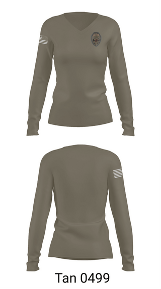 Womens Long Sleeve Vneck Shirt, Thomasville Police Department, Police, Teamtime, Team time, sublimation, custom sports apparel, team uniforms, spirit wear, spiritwear, sports uniforms, custom shirts, team store, custom team store, fundraiser sports, apparel fundraiser