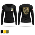 D Co, 1-501st AB Women's Long Sleeve V-neck Shirt - 1