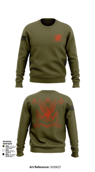 Crew Neck Sweatshirt, 2nd Battalion 222nd Field Artillery, , Teamtime, Team time, sublimation, custom sports apparel, team uniforms, spirit wear, spiritwear, sports uniforms, custom shirts, team store, custom team store, fundraiser sports, apparel fundraiser