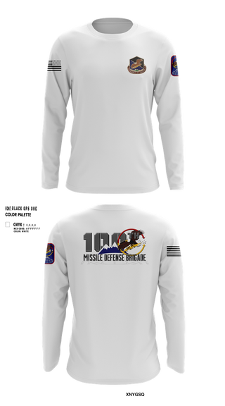 Long Sleeve Performance Shirt, 100th Missile Defense Brigade, , Teamtime, Team time, sublimation, custom sports apparel, team uniforms, spirit wear, spiritwear, sports uniforms, custom shirts, team store, custom team store, fundraiser sports, apparel fundraiser