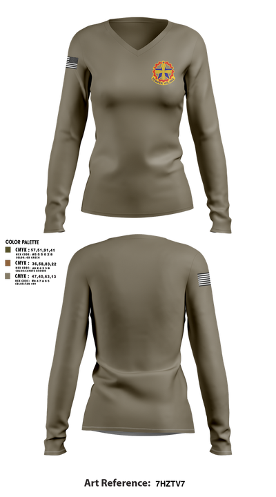 MOARNG 59879757 Women's Long Sleeve V-neck Shirt - 3
