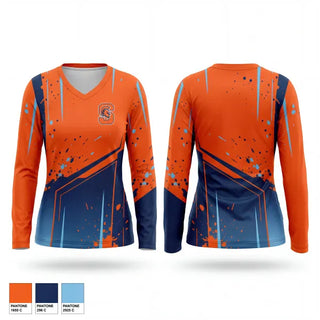 Womens Long Sleeve Vneck Shirt, North Newton Senior High School Softball, Softball, Teamtime, Team time, sublimation, custom sports apparel, team uniforms, spirit wear, spiritwear, sports uniforms, custom shirts, team store, custom team store, fundraiser sports, apparel fundraiser
