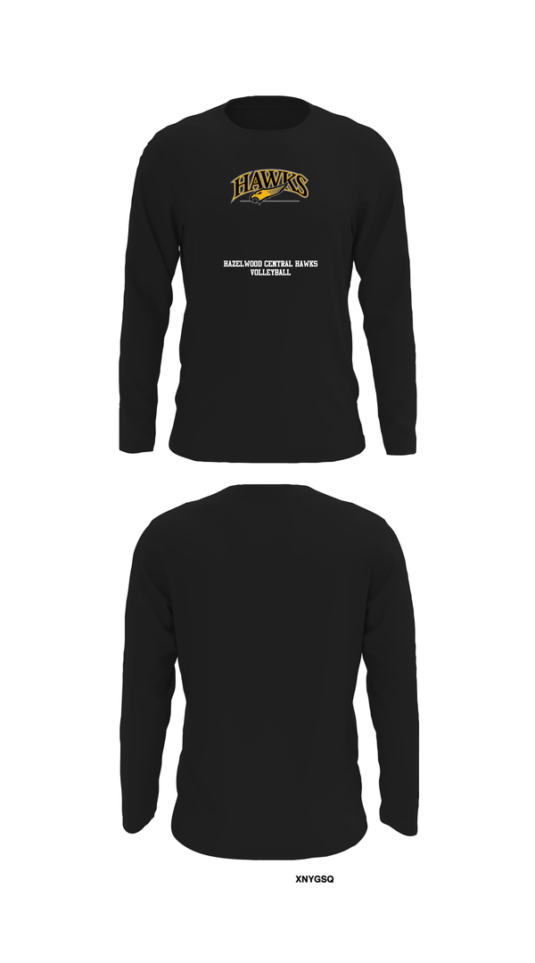 Long Sleeve Performance Shirt, Hazelwood Central Hawks Volleyball, Women's Volleyball, Teamtime, Team time, sublimation, custom sports apparel, team uniforms, spirit wear, spiritwear, sports uniforms, custom shirts, team store, custom team store, fundraiser sports, apparel fundraiser