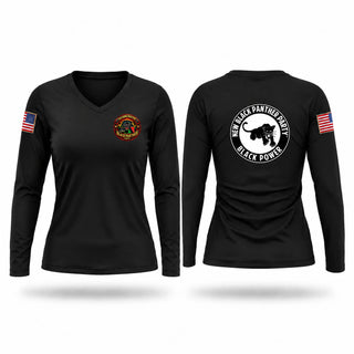 Womens Long Sleeve Vneck Shirt, Freedom Fighters NBPP, Army, Teamtime, Team time, sublimation, custom sports apparel, team uniforms, spirit wear, spiritwear, sports uniforms, custom shirts, team store, custom team store, fundraiser sports, apparel fundraiser
