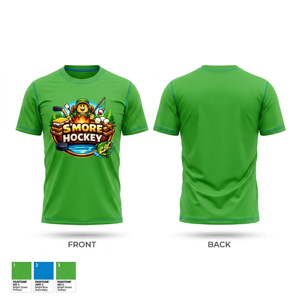 Short Sleeve Performance Shirt, S’More Hockey, Ice Hockey, Teamtime, Team time, sublimation, custom sports apparel, team uniforms, spirit wear, spiritwear, sports uniforms, custom shirts, team store, custom team store, fundraiser sports, apparel fundraiser