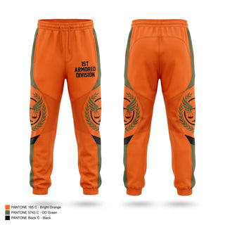 Sweatpants, 1ST Armored Division, Army, Teamtime, Team time, sublimation, custom sports apparel, team uniforms, spirit wear, spiritwear, sports uniforms, custom shirts, team store, custom team store, fundraiser sports, apparel fundraiser