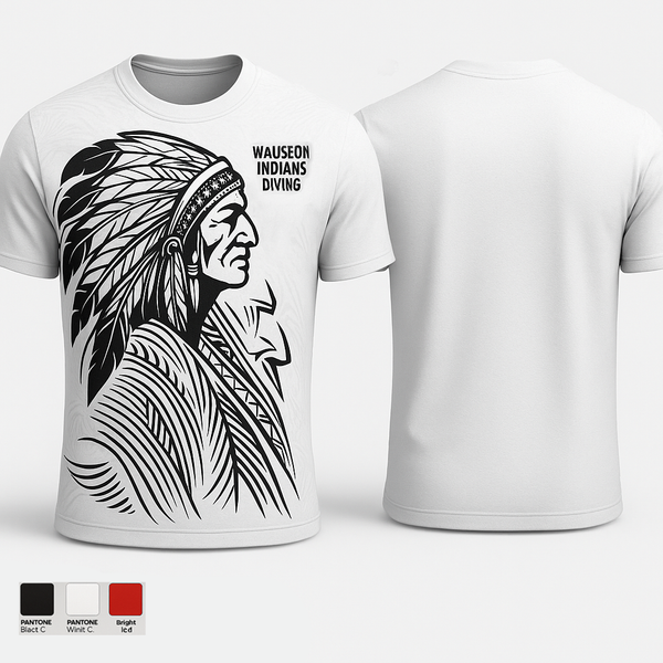 Short Sleeve Performance Shirt, Wauseon Indians Diving, Swimming, Teamtime, Team time, sublimation, custom sports apparel, team uniforms, spirit wear, spiritwear, sports uniforms, custom shirts, team store, custom team store, fundraiser sports, apparel fundraiser
