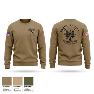 Crew Neck Sweatshirt, 192nd Firefighter Detachment, National Guard, Teamtime, Team time, sublimation, custom sports apparel, team uniforms, spirit wear, spiritwear, sports uniforms, custom shirts, team store, custom team store, fundraiser sports, apparel fundraiser