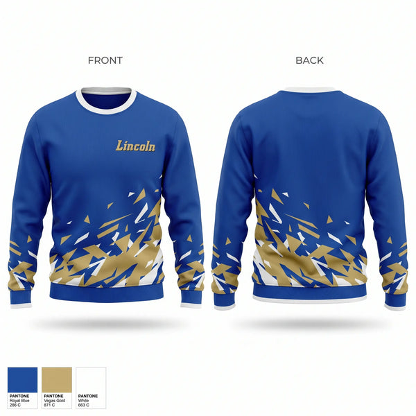 Crew Neck Sweatshirt, LINCOLN AJROTC, Army, Teamtime, Team time, sublimation, custom sports apparel, team uniforms, spirit wear, spiritwear, sports uniforms, custom shirts, team store, custom team store, fundraiser sports, apparel fundraiser